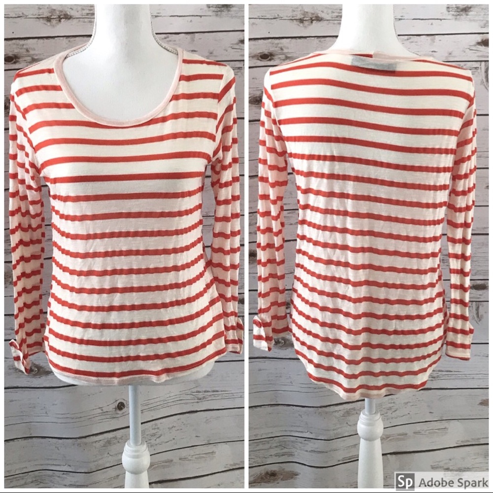 💚BLUE RAIN Striped Long Sleeve Top